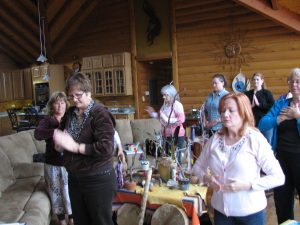 Morning dance at weekend of sacred creativity
