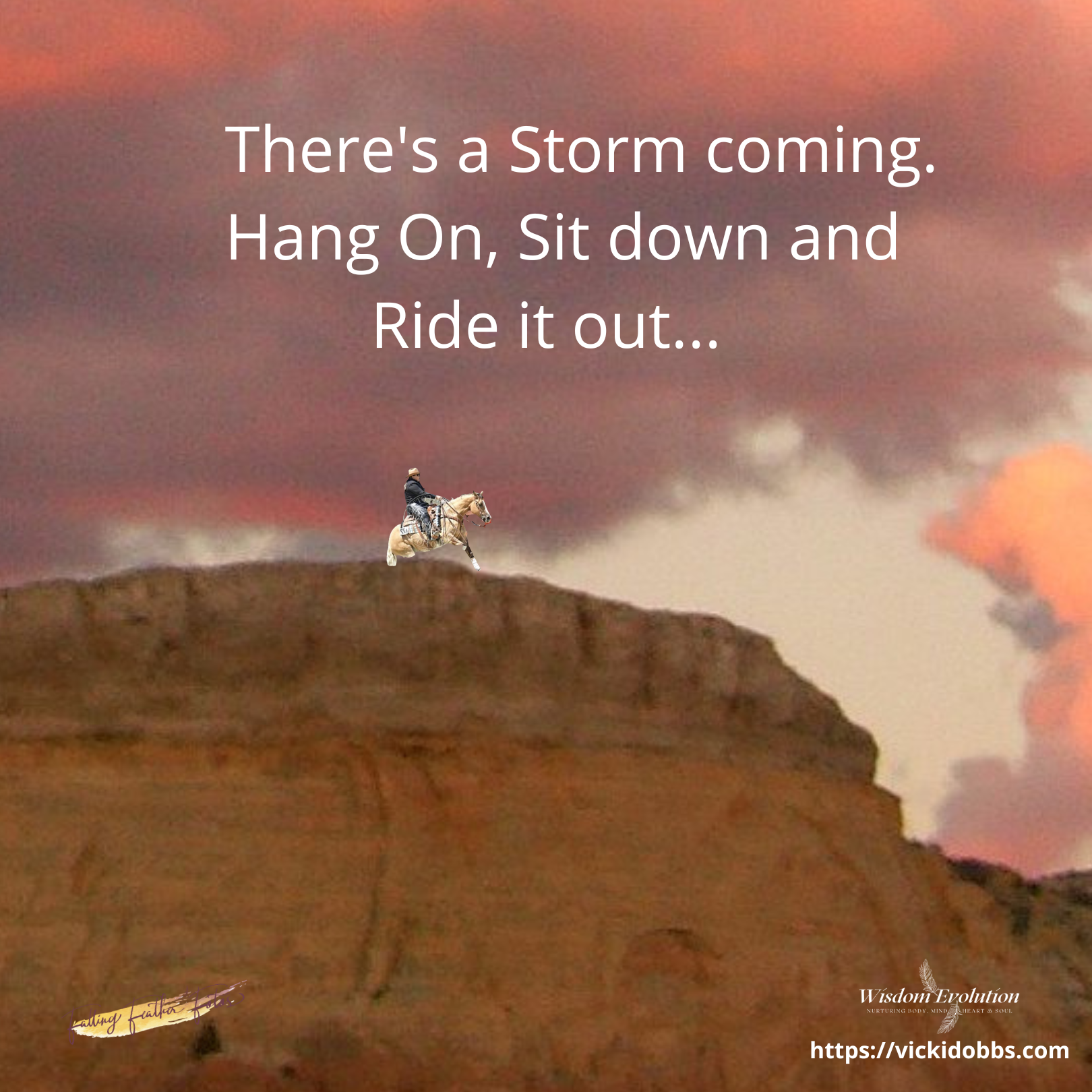 There's a Storm coming. Hang On, Sit down and Ride it out..