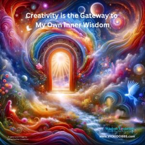 creativity is a gateway to my own inner wisdom