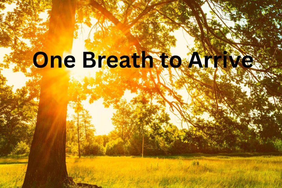 One Breath to Arrive