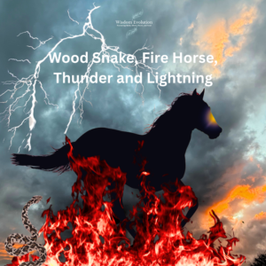 Wood Snakes Fire Horse, Lightning and Thunder
