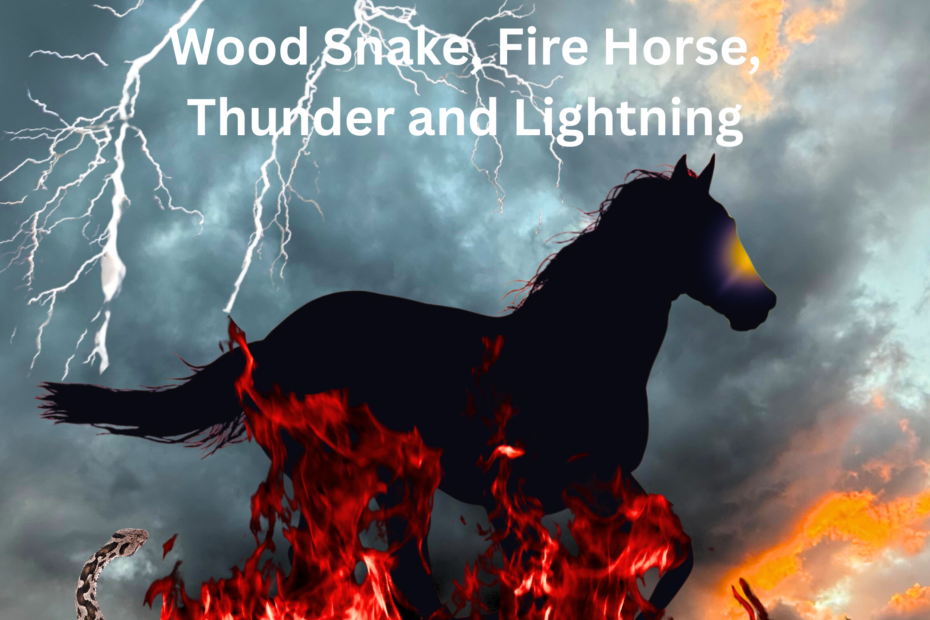 Wood Snakes Fire Horse, Lightning and Thunder