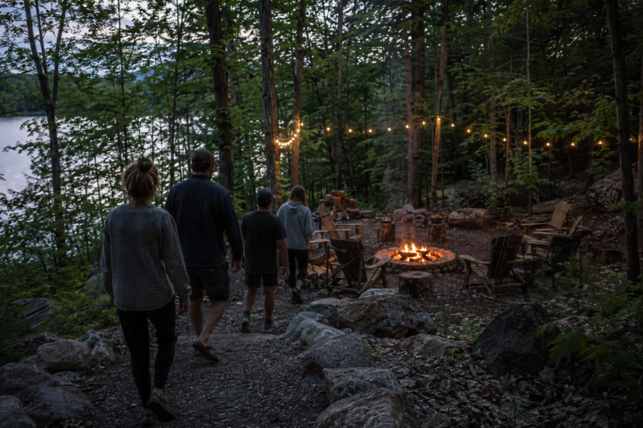 Woodland Campfire Gathering