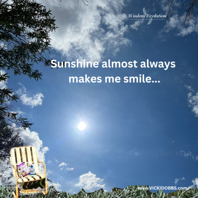 Sunshine almost always makes me smile…